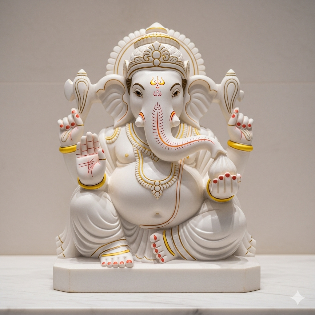 A beautiful statue of Lord Vinayagar (Ganesha)